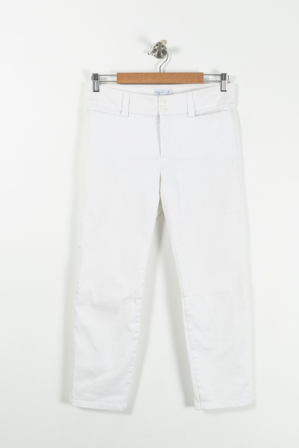 Pantalon Blanc - Taille L/40 de la marque Agnès b. | PARAD92828 - Vendu par Paradigme - Image 2