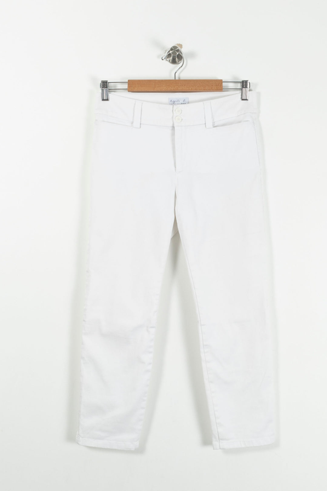 Pantalon Blanc - Taille L/40 de la marque Agnès b. | PARAD92828 - Vendu par Paradigme - Image 2