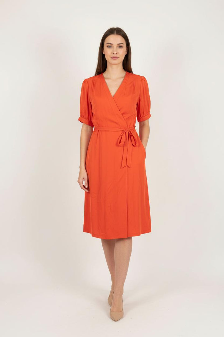 Robe Portefeuille Orange - Taille L/40