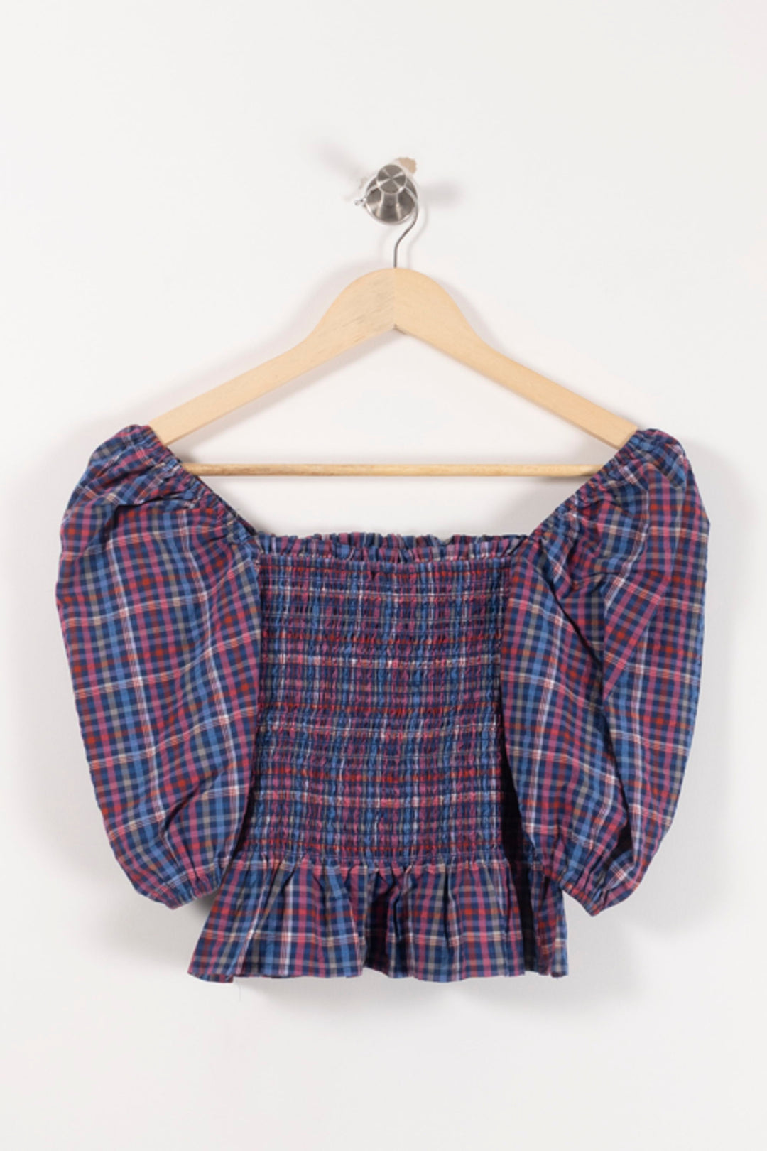 Blouse Carreaux Bleue et Rouge - Taille S/36 de la marque Grace & Mila | PARAD92846 - Vendu par Paradigme - Image 4