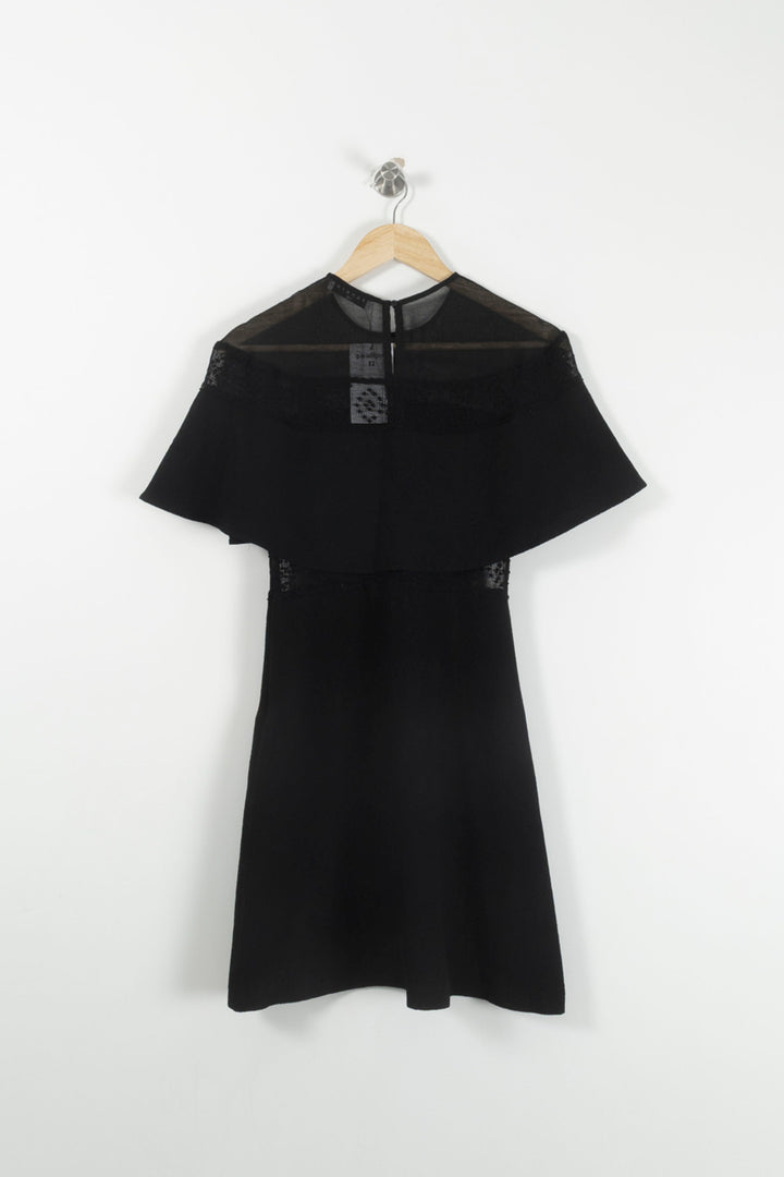 Robe Courte Noire - Taille S/36 de la marque Sandro | PARAD92848 - Vendu par Paradigme - Image 4