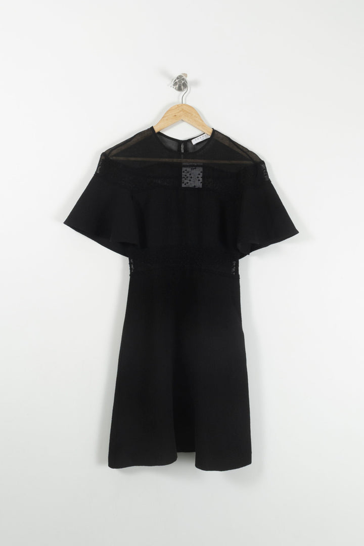 Robe Courte Noire - Taille S/36 de la marque Sandro | PARAD92848 - Vendu par Paradigme - Image 2