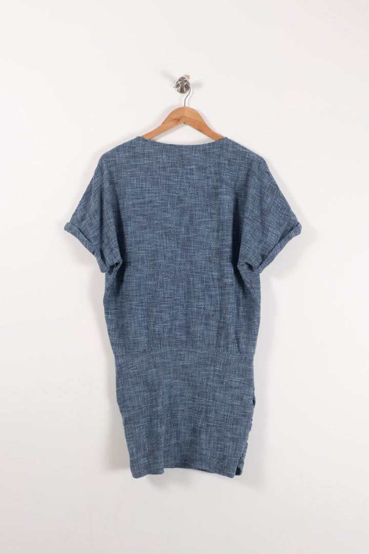 Robe Droite Bleue - Taille S/36 de la marque ba&sh | PARAD92849 - Vendu par Paradigme - Image 4