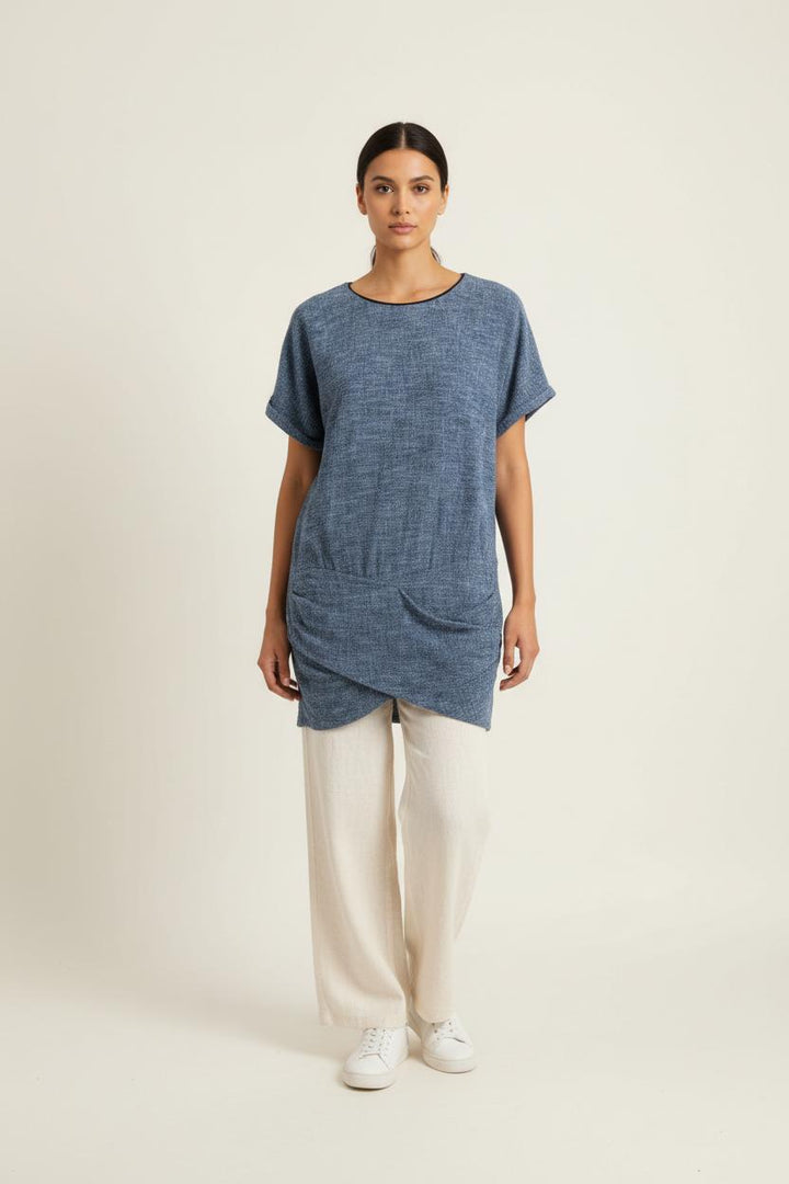 Robe Droite Bleue - Taille S/36 de la marque ba&sh | PARAD92849 - Vendu par Paradigme - Image 1