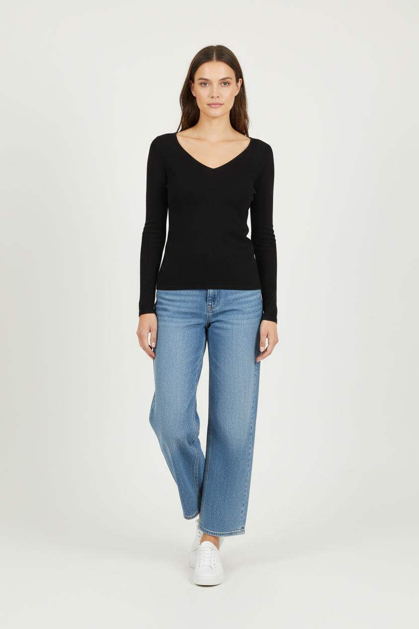 Pull Noir - Taille S/36 de la marque Sud express | PARAD92860 - Vendu par Paradigme - Image 1