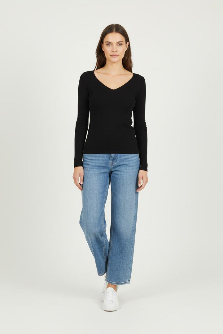 Pull Noir - Taille S/36 de la marque Sud express | PARAD92860 - Vendu par Paradigme - Image 1