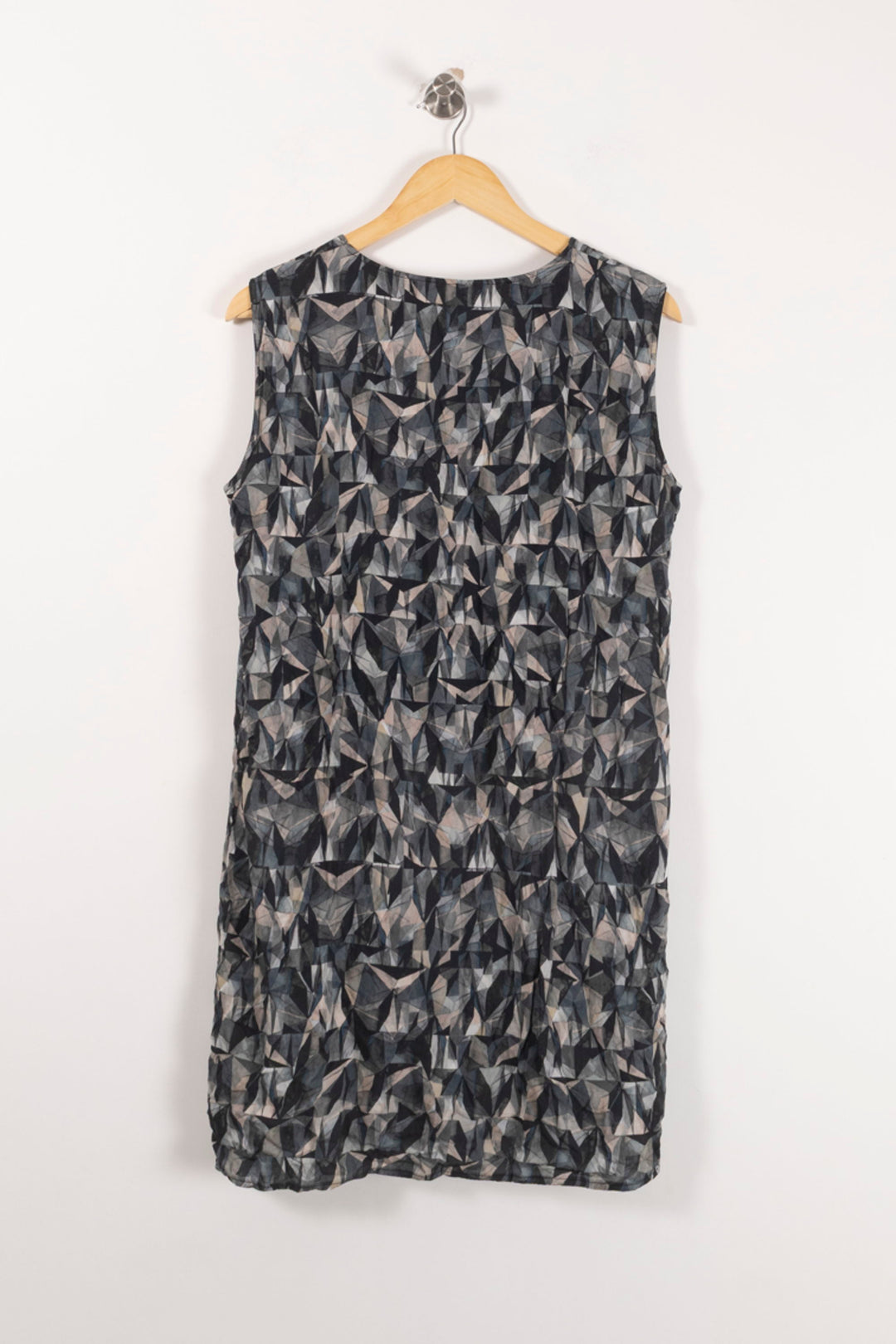 Robe Sans Manches Grise et Noire - Taille L/40 de la marque La Fée Maraboutée | PARAD92879 - Vendu par Paradigme - Image 4