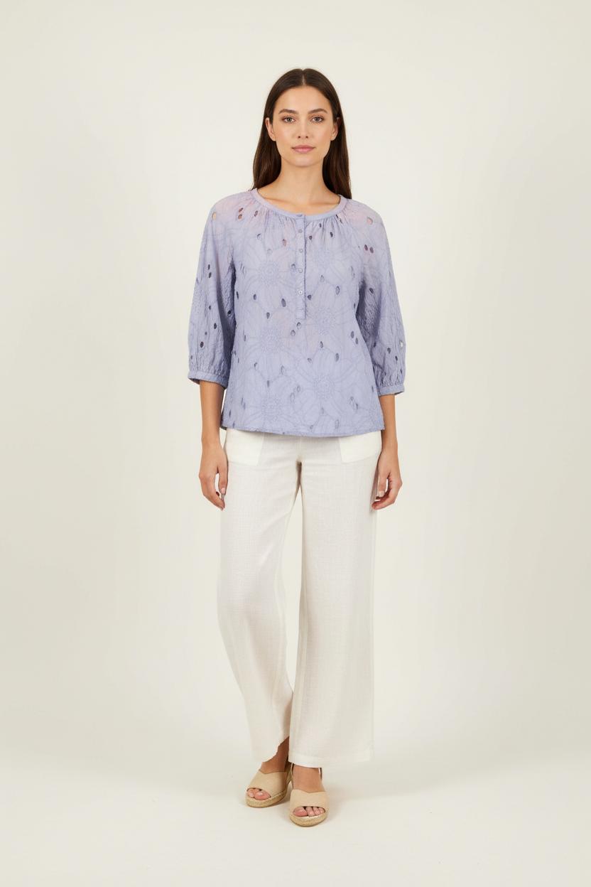 Blouse Bleue - Taille S/36 de la marque Caroll | PARAD92881 - Vendu par Paradigme - Image 1