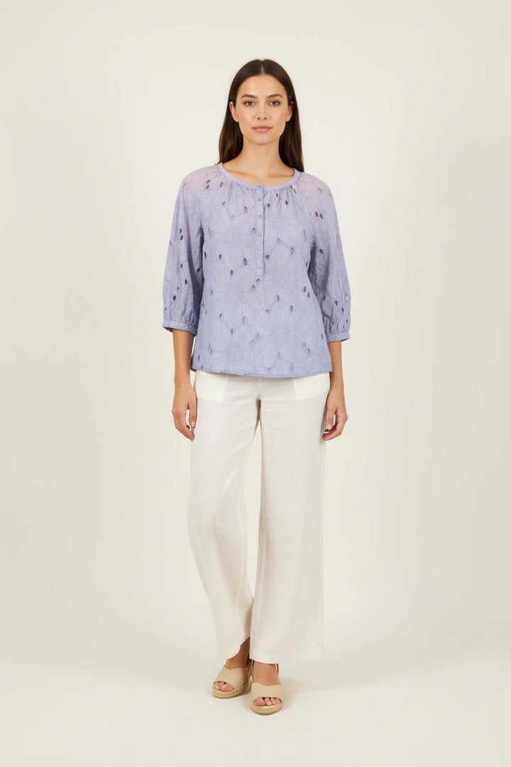 Blouse Bleue - Taille S/36 de la marque Caroll | PARAD92881 - Vendu par Paradigme - Image 1