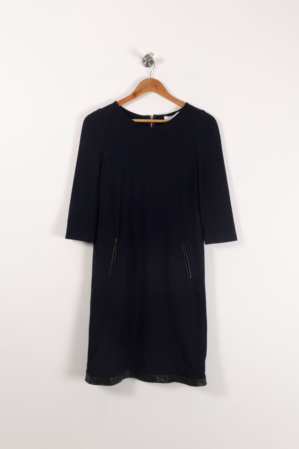 Robe Droite Bleue - Taille S/36 de la marque Sandro | PARAD92884 - Vendu par Paradigme - Image 2