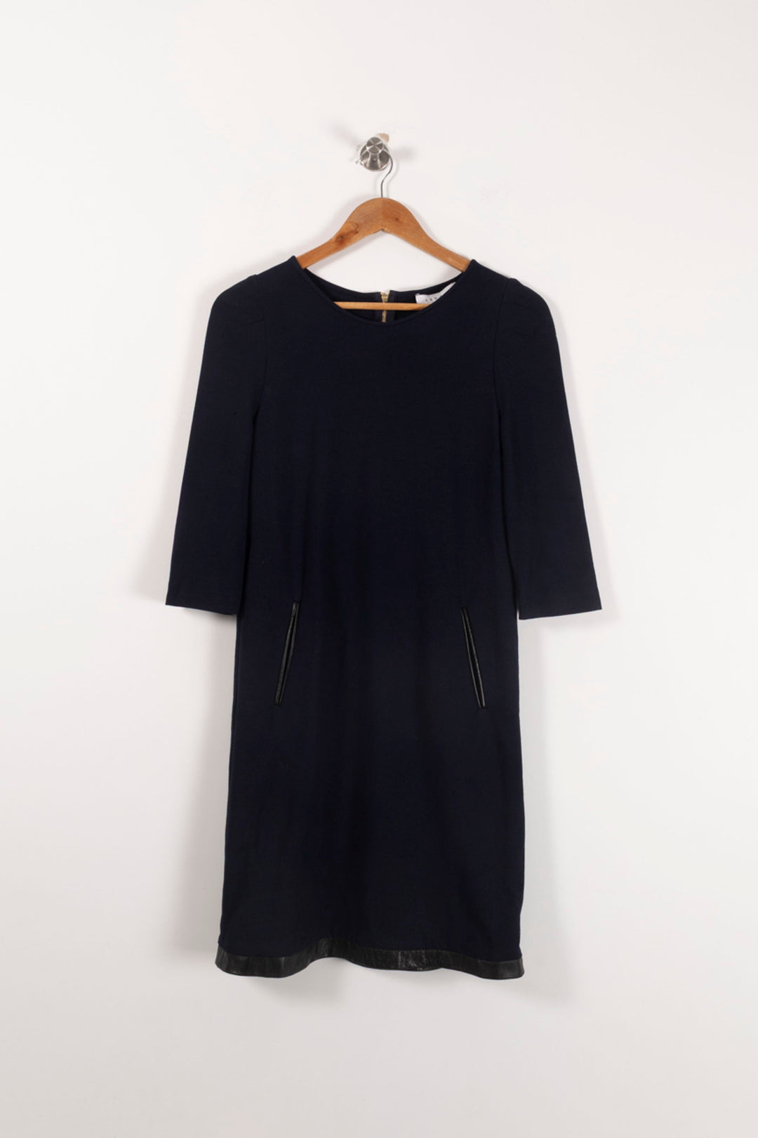 Robe Droite Bleue - Taille S/36 de la marque Sandro | PARAD92884 - Vendu par Paradigme - Image 2