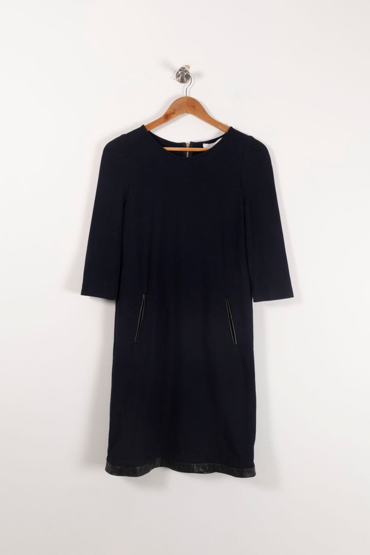 Robe Droite Bleue - Taille S/36 de la marque Sandro | PARAD92884 - Vendu par Paradigme - Image 2