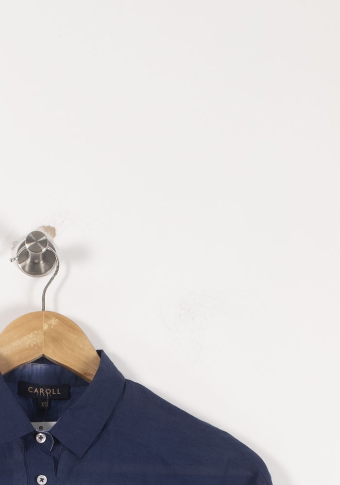 Chemise Bleu et Blanche - Taille XS/34 de la marque Caroll | PARAD92886 - Vendu par Paradigme - Image 3