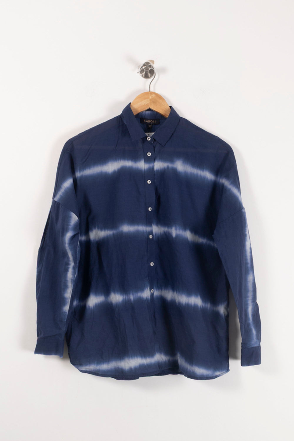 Chemise Bleu et Blanche - Taille XS/34 de la marque Caroll | PARAD92886 - Vendu par Paradigme - Image 2