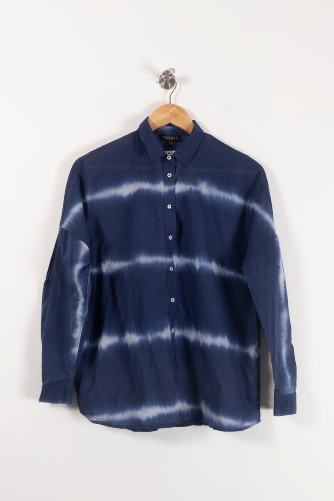 Chemise Bleu et Blanche - Taille XS/34 de la marque Caroll | PARAD92886 - Vendu par Paradigme - Image 2