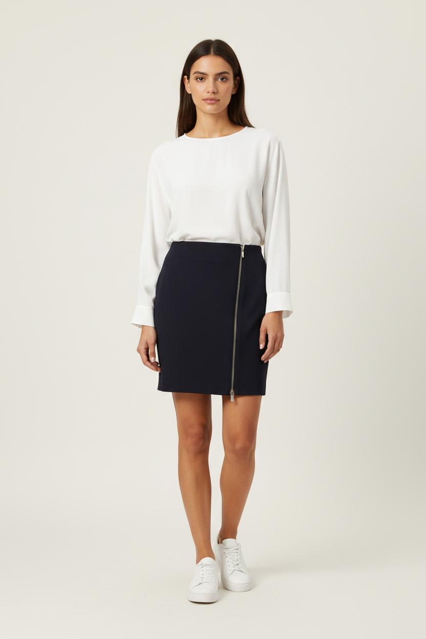 Jupe Crayon Bleue - Taille L/40 de la marque The Kooples | PARAD92893 - Vendu par Paradigme - Image 1