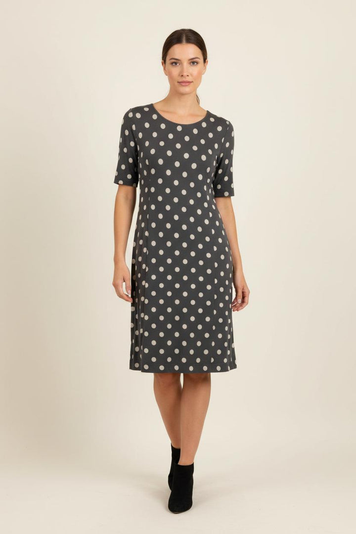 Robe Gris et Blanche - Taille L/40 de la marque La Fée Maraboutée | PARAD92895 - Vendu par Paradigme - Image 1