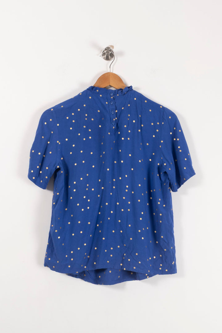 Blouse Bleue et Jaune - Taille XS/34 de la marque Karl Marc John | PARAD92899 - Vendu par Paradigme - Image 4