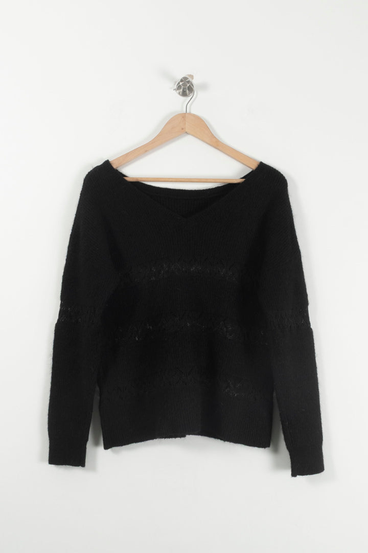 Pull Noir - Taille L/40 de la marque IKKS | PARAD92900 - Vendu par Paradigme - Image 4