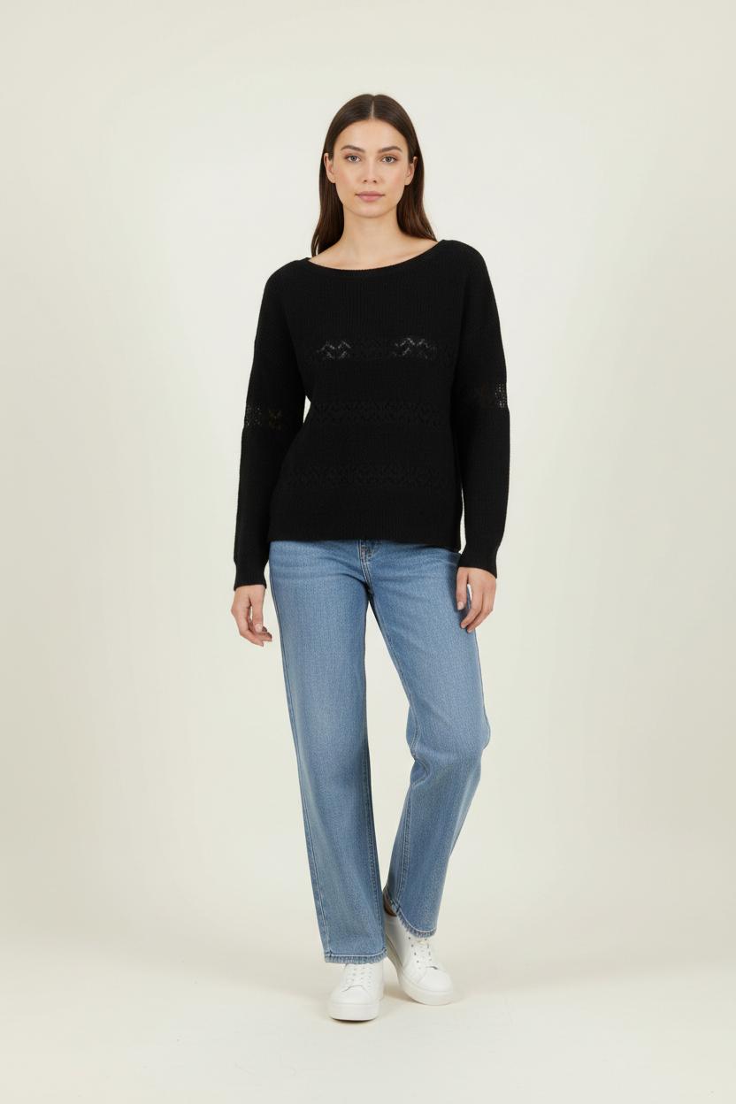 Pull Noir - Taille L/40 de la marque IKKS | PARAD92900 - Vendu par Paradigme - Image 1