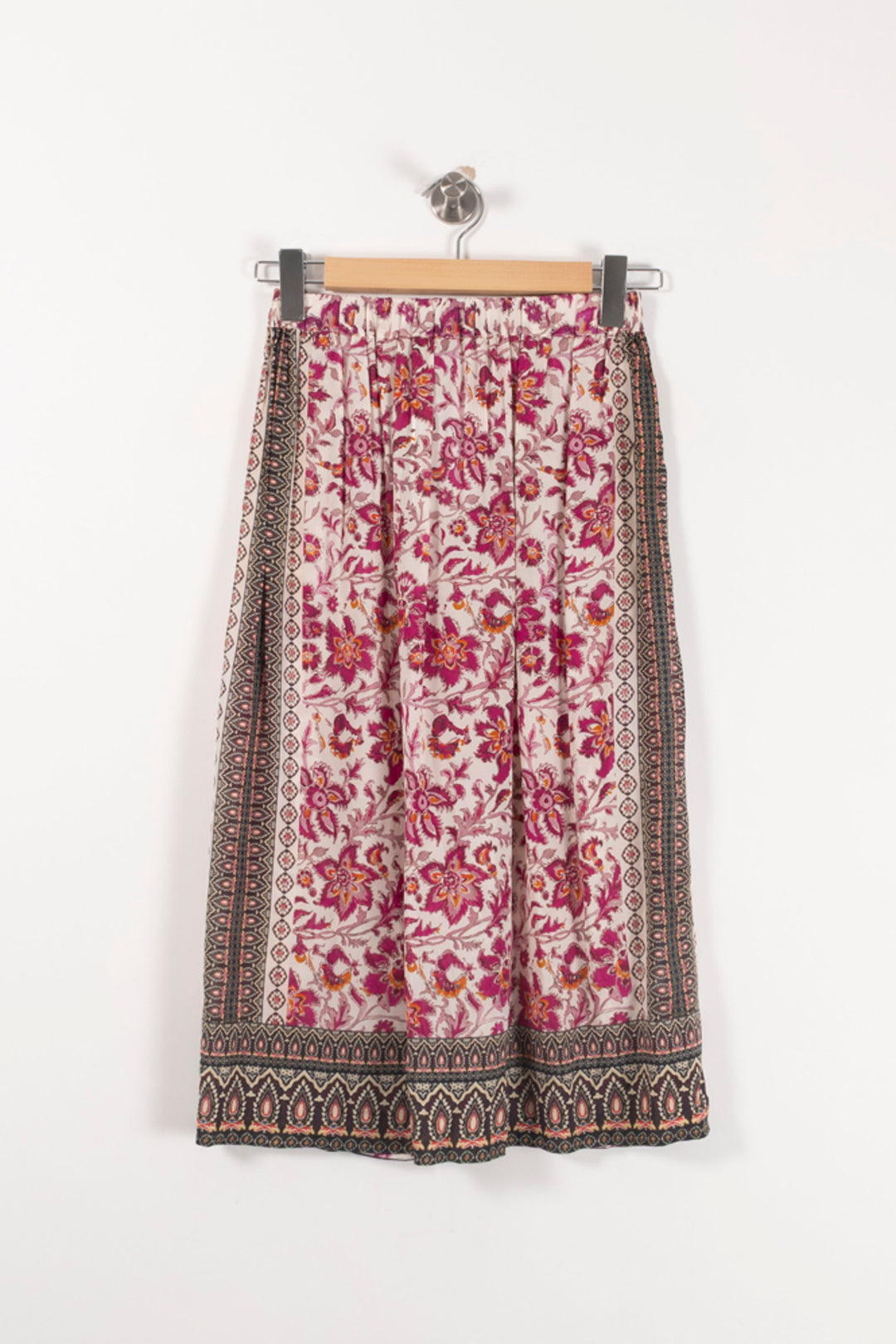 Jupe Midi Rose et Noir - Taille S/36 de la marque Gerard Darel | PARAD92903 - Vendu par Paradigme - Image 2