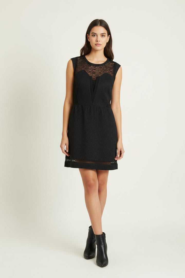 Robe Courte Noire - Taille L/40 de la marque The Kooples | PARAD92905 - Vendu par Paradigme - Image 1