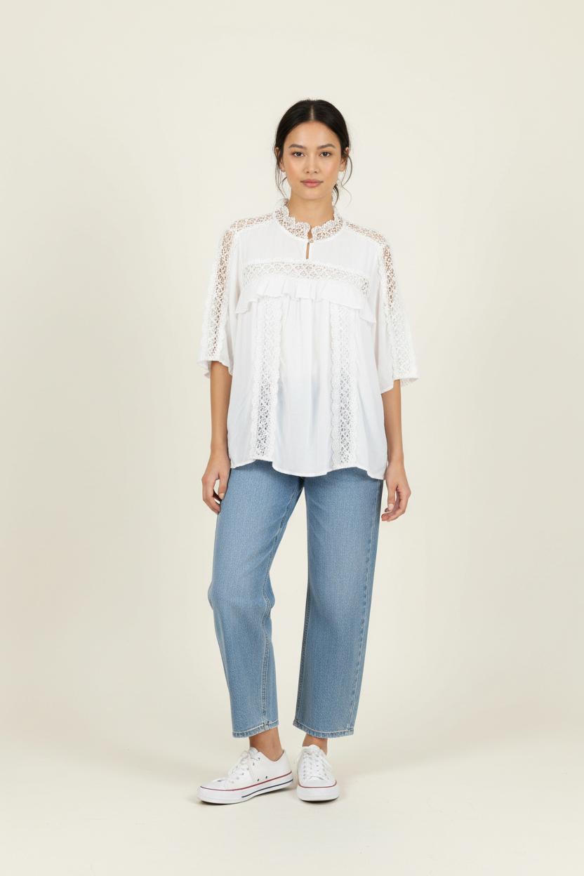 Blouse Blanche - Taille XL/42 de la marque One Step | PARAD92911 - Vendu par Paradigme - Image 1