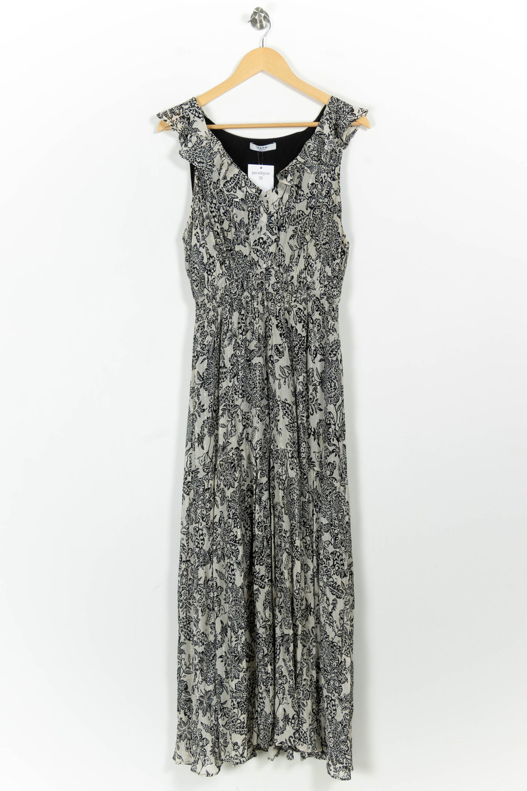 Robe Longue Grise et Noire - Taille XL/42 de la marque ZAPA | PARAD92930 - Vendu par Paradigme - Image 2