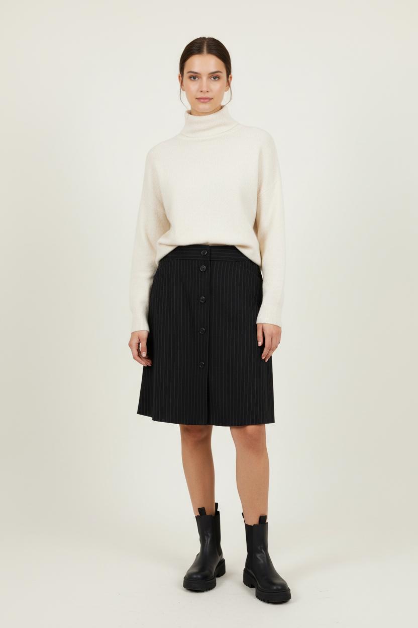Jupe Courte Noire - Taille S/36 de la marque Paul & Joe | PARAD92940 - Vendu par Paradigme - Image 1
