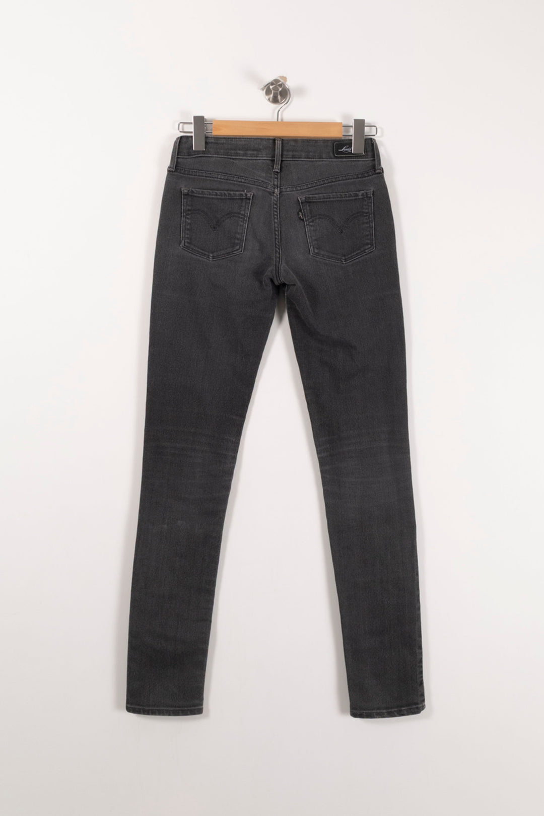 Jean Slim Gris - Taille S/36 de la marque Levi's | PARAD92946 - Vendu par Paradigme - Image 4