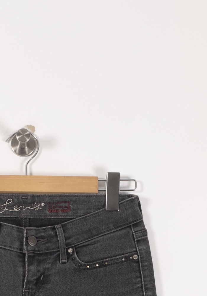 Jean Slim Gris - Taille S/36 de la marque Levi's | PARAD92946 - Vendu par Paradigme - Image 3
