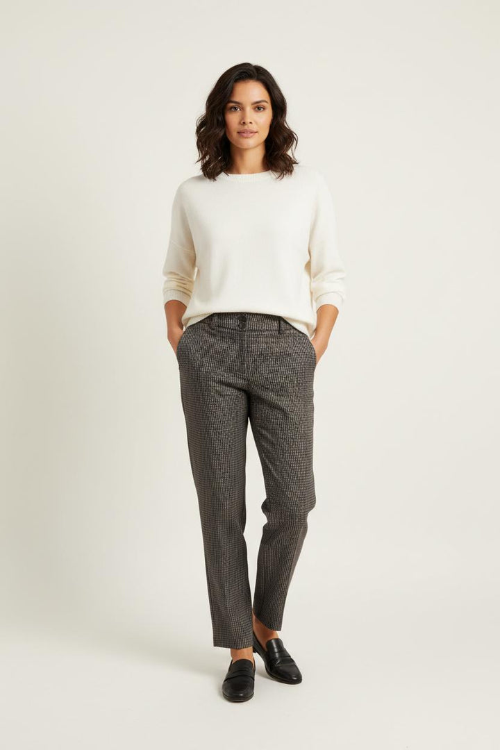 Pantalon Carreaux Gris - Taille S/36 de la marque La Fée Maraboutée | PARAD92949 - Vendu par Paradigme - Image 1