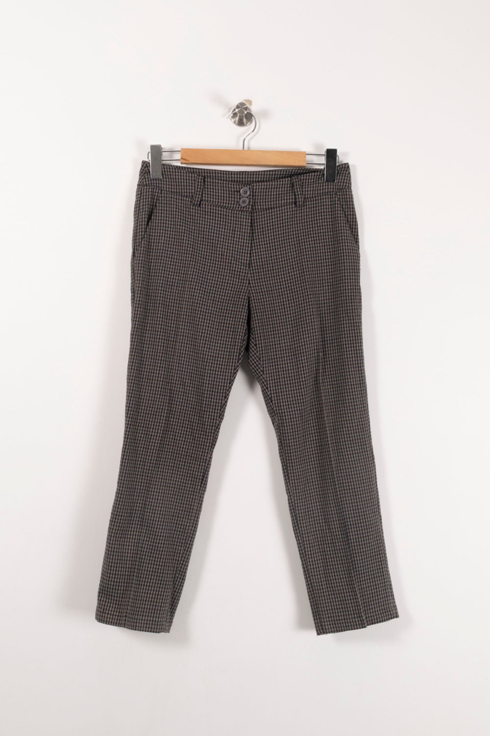 Pantalon Carreaux Gris - Taille S/36 de la marque La Fée Maraboutée | PARAD92949 - Vendu par Paradigme - Image 2