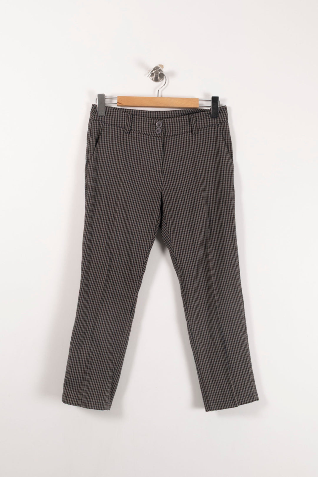 Pantalon Carreaux Gris - Taille S/36 de la marque La Fée Maraboutée | PARAD92949 - Vendu par Paradigme - Image 2