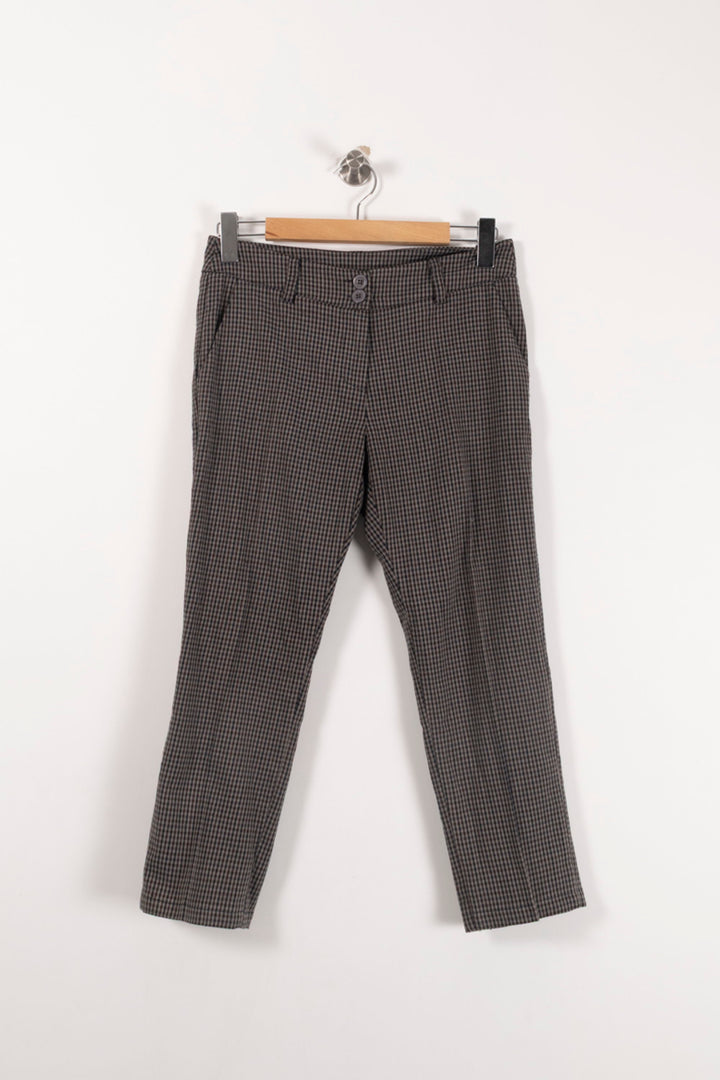Pantalon Carreaux Gris - Taille S/36 de la marque La Fée Maraboutée | PARAD92949 - Vendu par Paradigme - Image 2