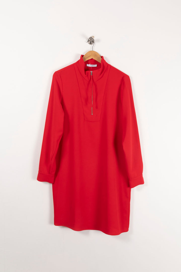 Robe Courte Rouge - Taille L/40 de la marque ZAPA | PARAD92954 - Vendu par Paradigme - Image 2
