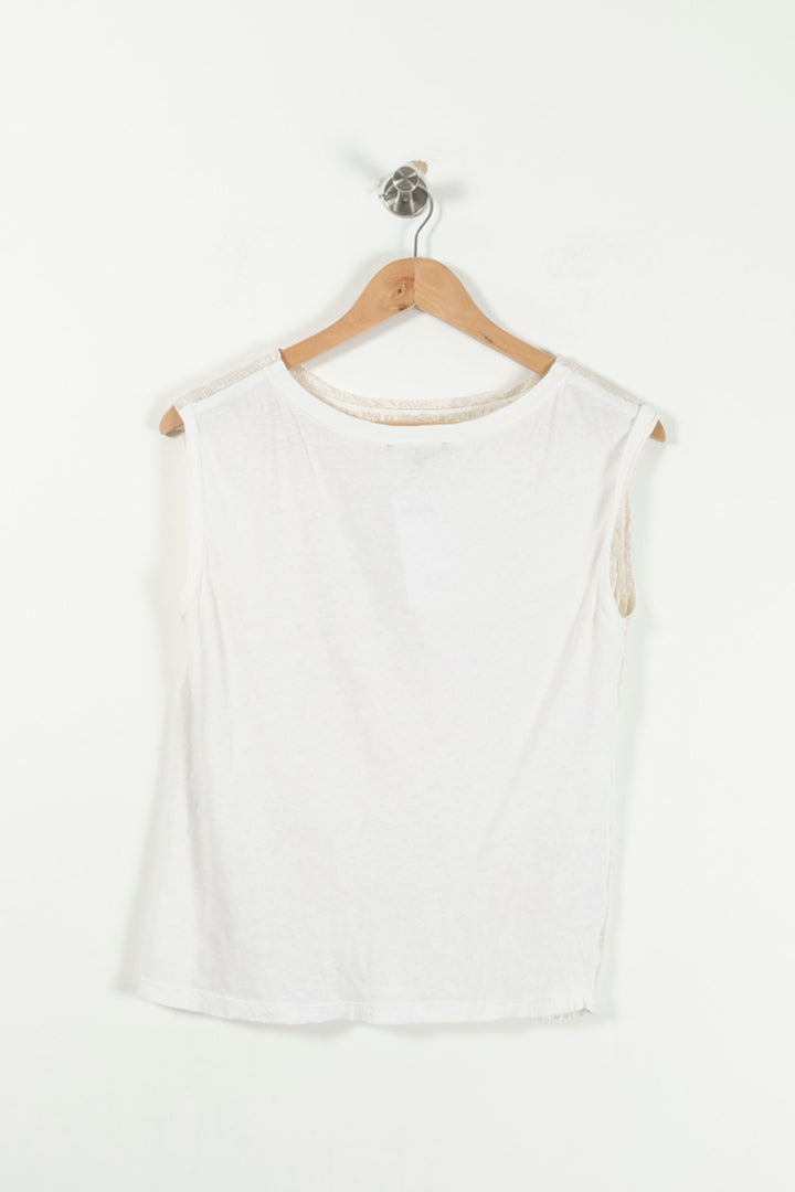 Débardeur Blanc - Taille S/36 de la marque Maje | PARAD92962 - Vendu par Paradigme - Image 4