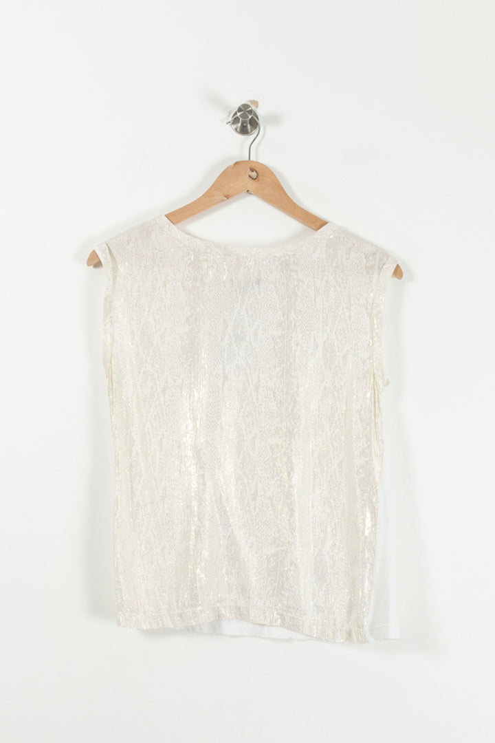 Débardeur Blanc - Taille S/36 de la marque Maje | PARAD92962 - Vendu par Paradigme - Image 2