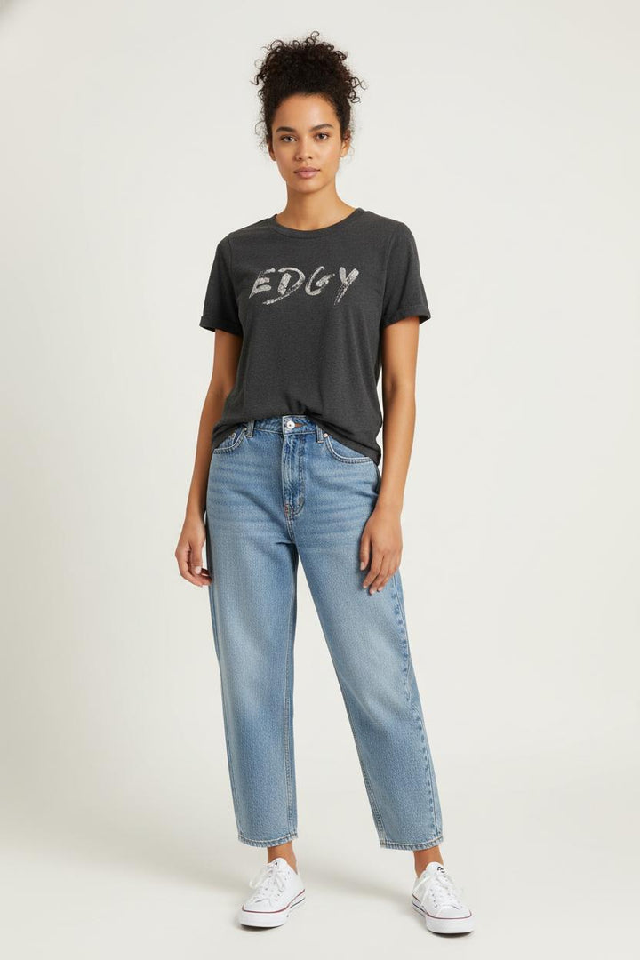 Tee-shirt Gris - Taille M/38 de la marque Claudie Pierlot | PARAD92963 - Vendu par Paradigme - Image 1