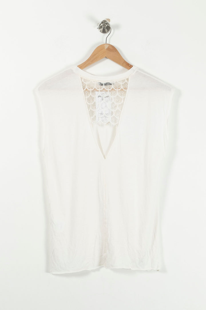 Débardeur Blanc - Taille S/36 de la marque Sandro | PARAD92965 - Vendu par Paradigme - Image 4