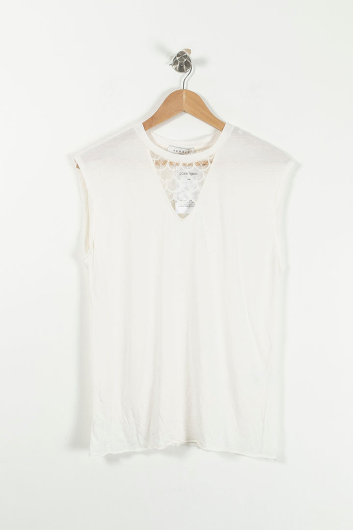 Débardeur Blanc - Taille S/36 de la marque Sandro | PARAD92965 - Vendu par Paradigme - Image 2