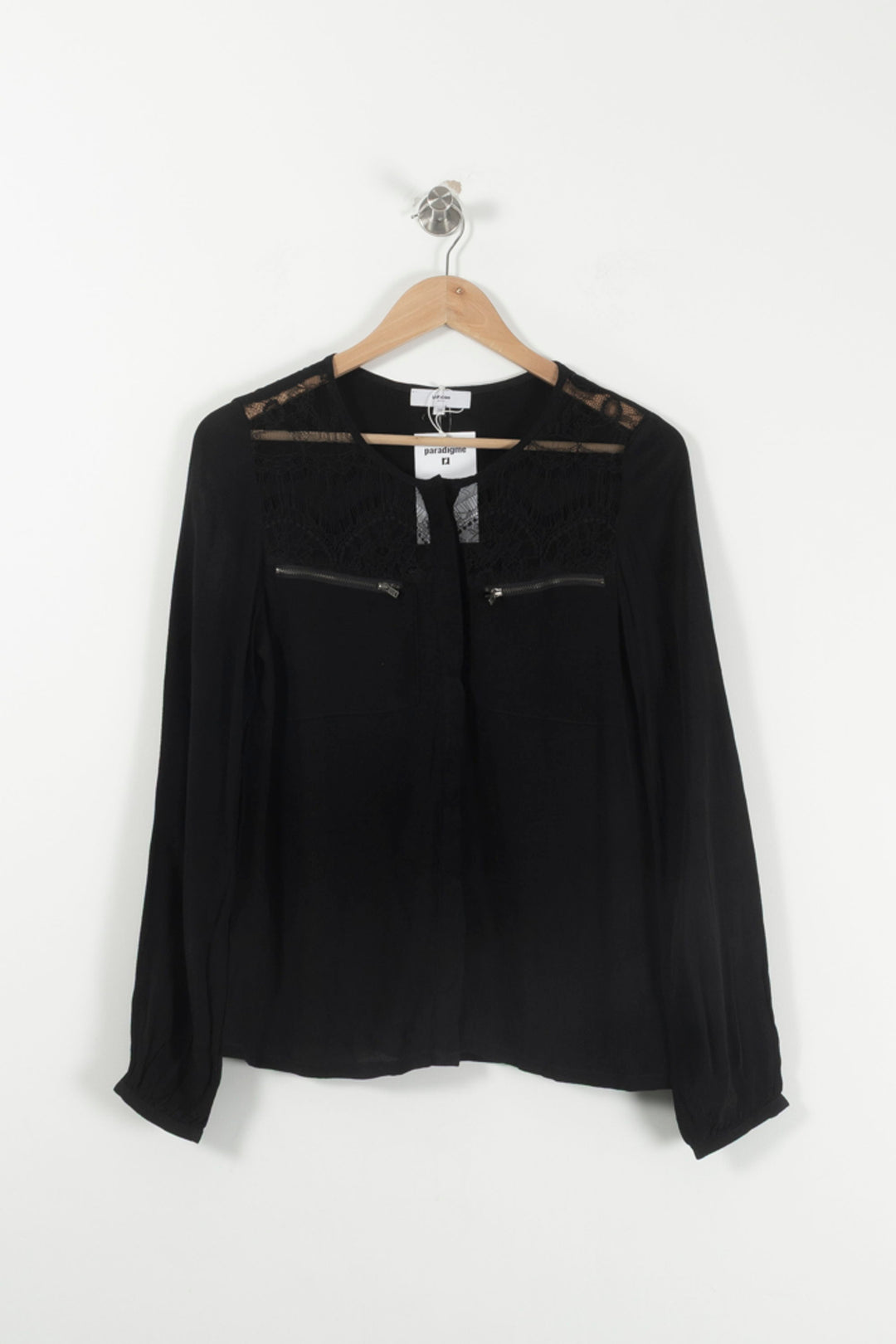 Blouse Noire - Taille M/38 de la marque Suncoo | PARAD92966 - Vendu par Paradigme - Image 2