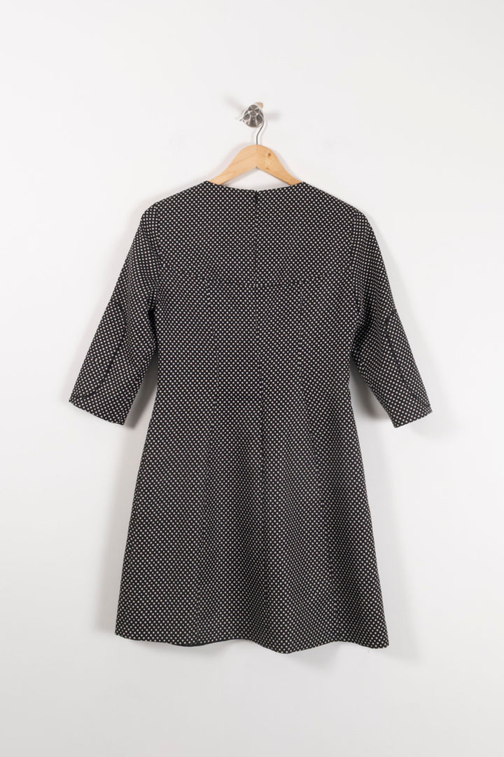 Robe Mi-longue Noire et Blanche - Taille M/38 de la marque Tara Jarmon | PARAD92967 - Vendu par Paradigme - Image 4