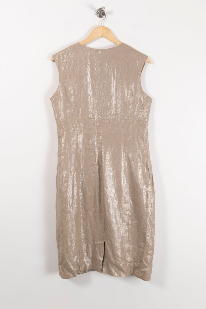 Robe Sans Manches Beige - Taille XL/42 de la marque IKKS | PARAD92968 - Vendu par Paradigme - Image 4