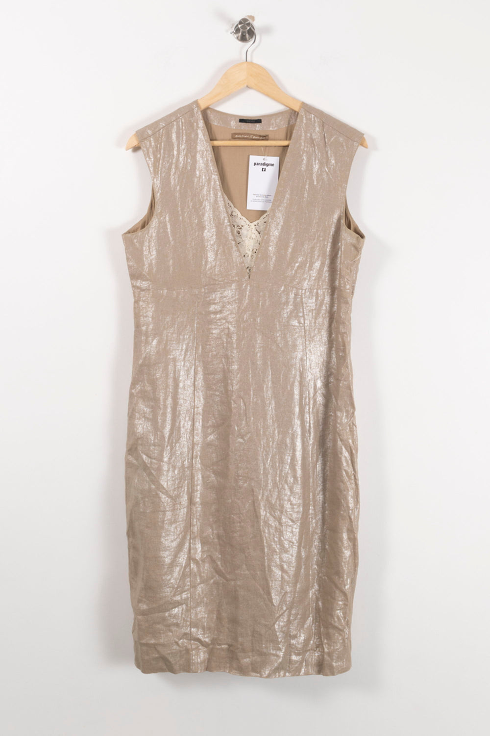 Robe Sans Manches Beige - Taille XL/42 de la marque IKKS | PARAD92968 - Vendu par Paradigme - Image 2