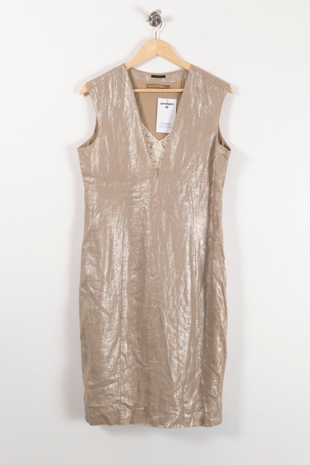 Robe Sans Manches Beige - Taille XL/42 de la marque IKKS | PARAD92968 - Vendu par Paradigme - Image 2