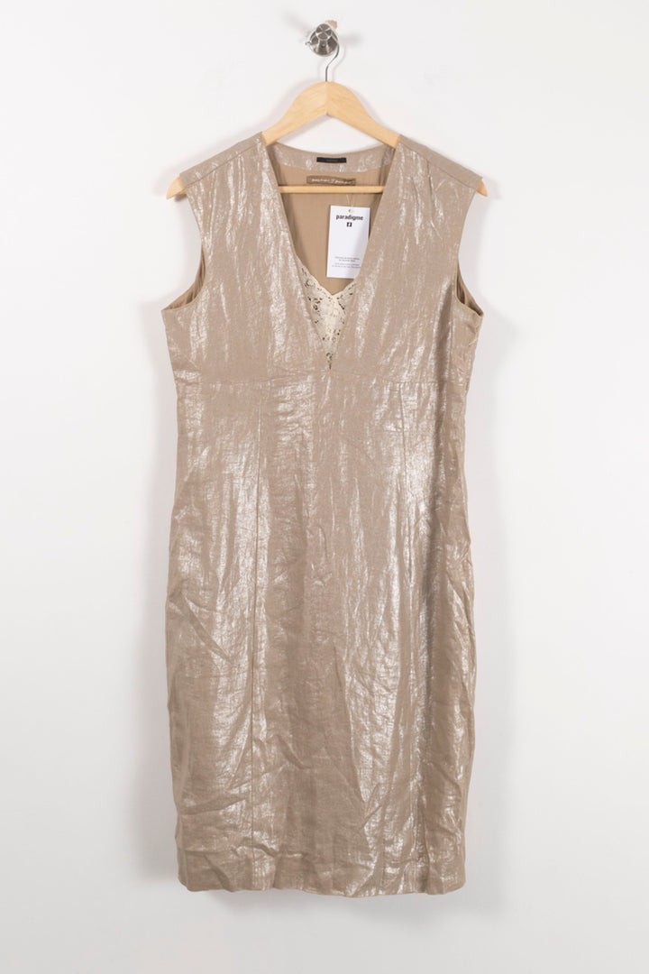Robe Sans Manches Beige - Taille XL/42 de la marque IKKS | PARAD92968 - Vendu par Paradigme - Image 2