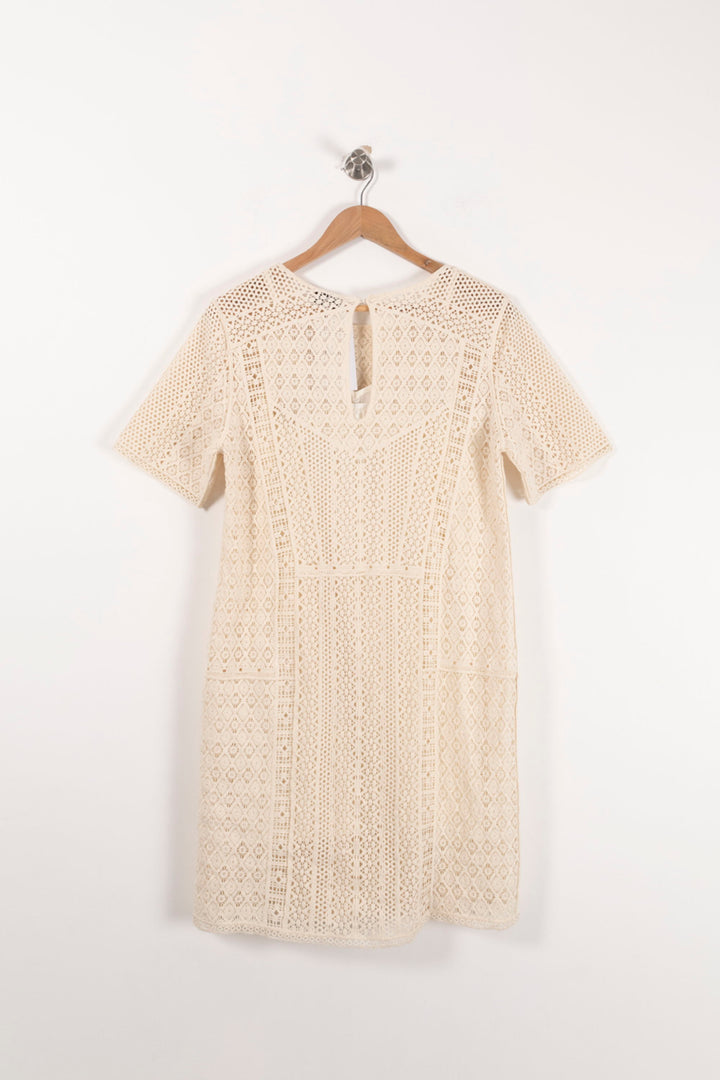 Robe en Dentelle Beige - Taille S/36 de la marque Suncoo | PARAD92971 - Vendu par Paradigme - Image 4
