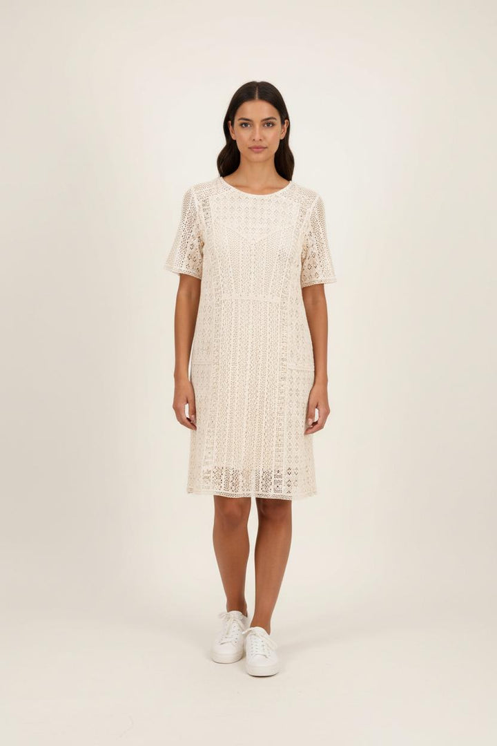 Robe en Dentelle Beige - Taille S/36 de la marque Suncoo | PARAD92971 - Vendu par Paradigme - Image 1