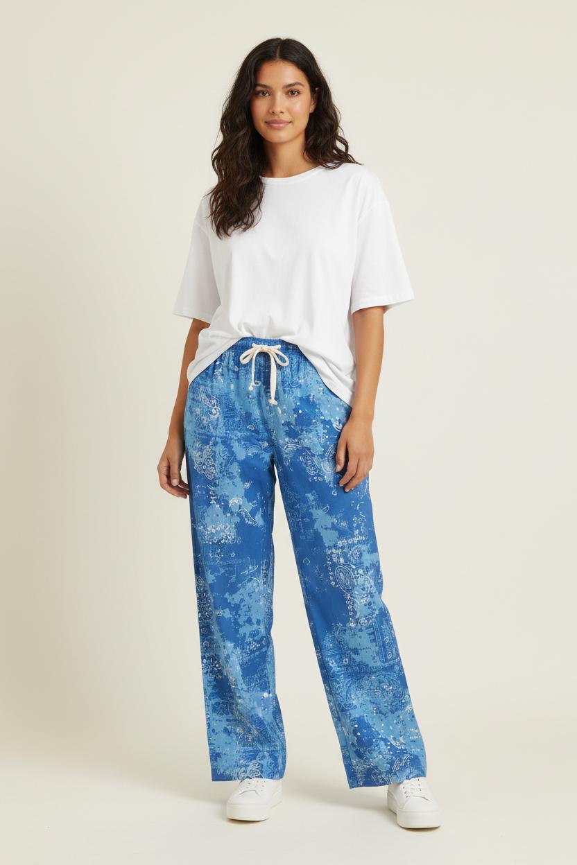 Pantalon Large Bleu - Taille XS/34 de la marque Imprevu | PARAD92975 - Vendu par Paradigme - Image 1